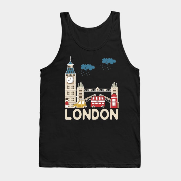 London Souvenir Tank Top by SiGo